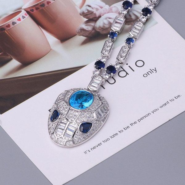 

designer snake pendant necklaces fashion animals charms necklace womens luxury silver rose necklaces wedding jewelry lover gift