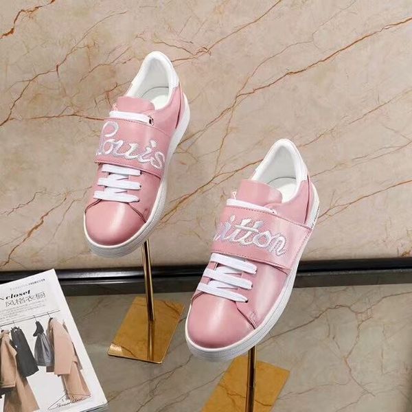 

xshfbcl 2020 en gros pas cher blanc en cuir vÃ©ritable ouvert chaussures mode designer femmes hommes noir splice casual chaussures size 36-45, Black;red