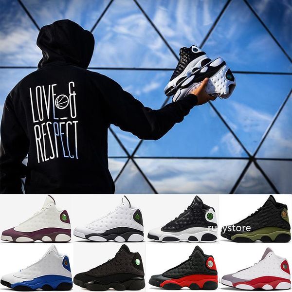 

13s 13 men women basketball shoes white black flints he got game hyper royal melo class of 2002 olive j13 sneakers
