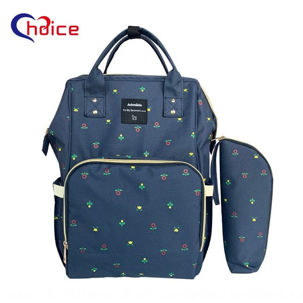 

lolhb large capacity mommy bag diaper bottle backpack multi-functional fashion double shoulder maternal and infant bag waterproof maternal f