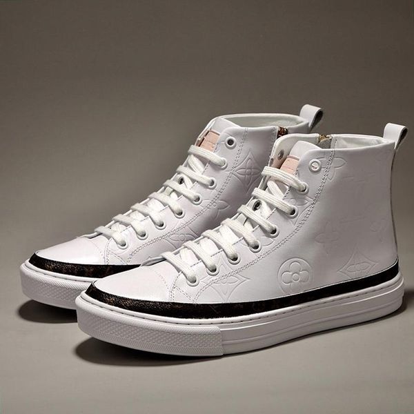 

2021 лучшие качества stellar sneaker загрузки мужская обувь открытый walking спорт footwears роскошные кружева -до классические мужчины boot, Black