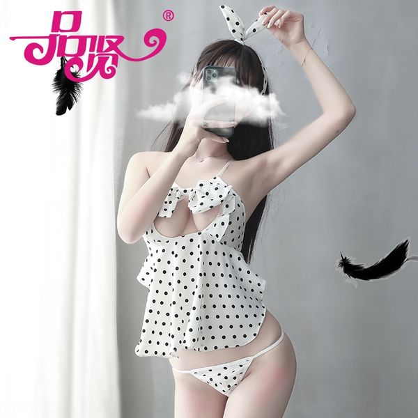 

6dfmi bellyband женские горошек нижнее белье butterflyswimsuit бабочка бабочка служанку равномерное искушение сексуальное нижнее белье назад, Black;white