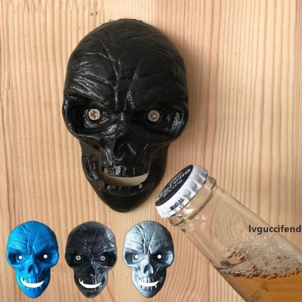 

wall mounted skull bottle opener cast iron beer bottle openers can fixed with 2pcs screw kitchen bar open bottle tool