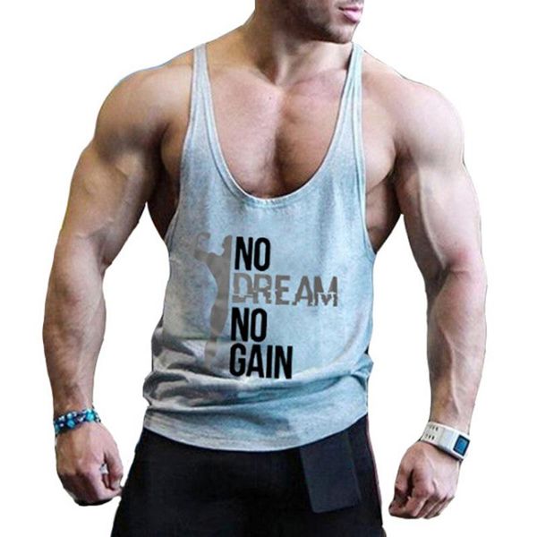 

hirigin 2020 новый бренд мужчины спортивные рубашки центр мышцы бодибилдинг рукавов топы сыпучие singlet фитнес письмо версия для печати жил, White;red