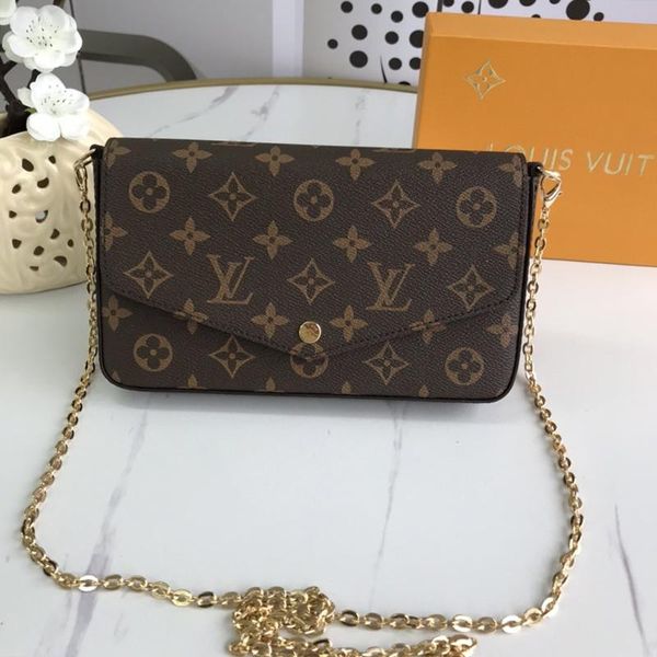 

корабль падения классический женщин цепи кожи crossbody сумка bolso bandolera кошелек кошельки конверт сумки роскошные дизайнерские леди сум