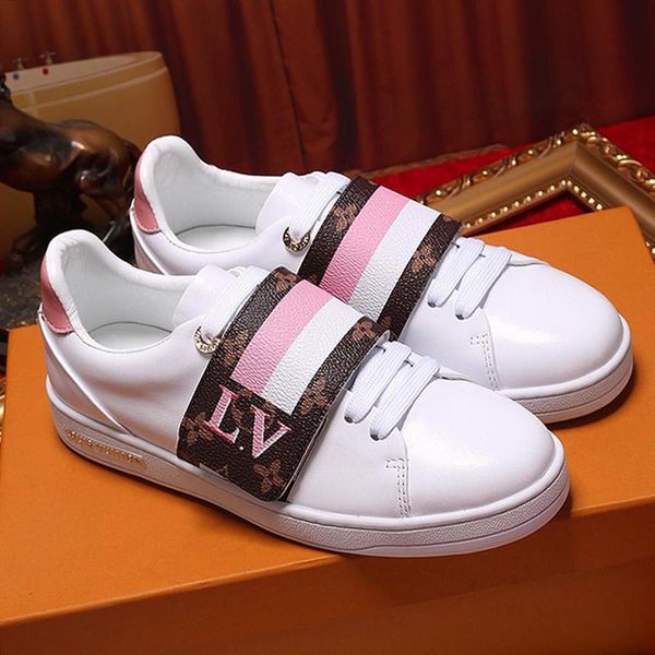 

new 2020 design women sneakers shoes casual platform leather lace -up leather women casual shoes with origin box luxury drop ship, Black