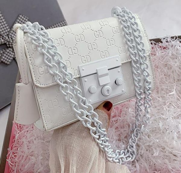 

designer handbag 2020 new arrival female bag fashion wild chain small square bag embossed messenger shoulder bags for tide women