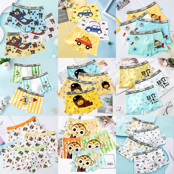 

r3f7e children's underwear small medium and large underwear boxer pants children's cotton boxer pants baby cartoon boy's pure, Camo