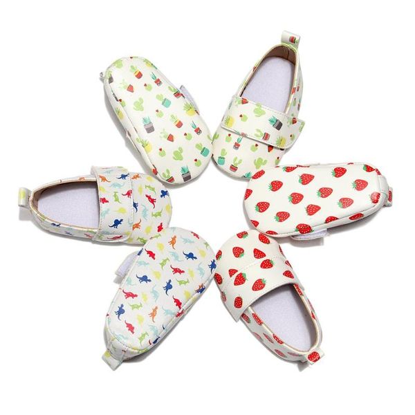 

first walkers leather baby shoes born infant strawberry tooddler girl prewalker boy sneakers