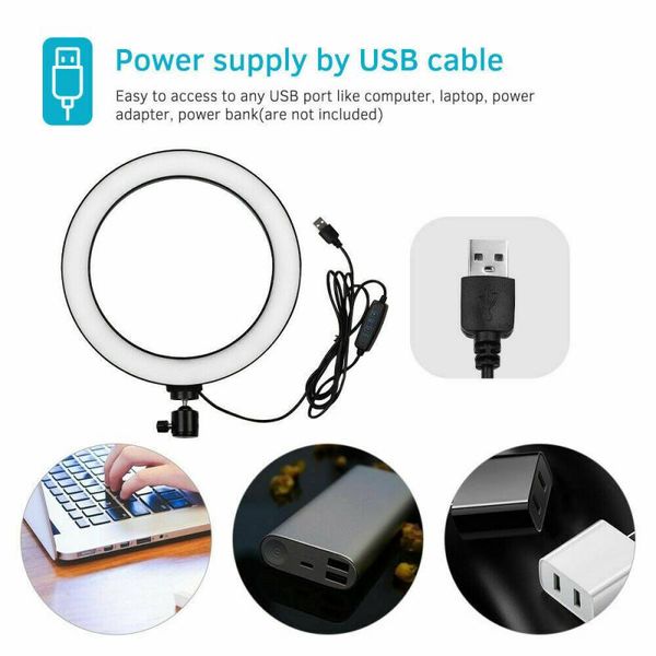

10inch dimmable cold warm led studio camera ring light p phone video ring light with tripods ring table fill light aro+luz