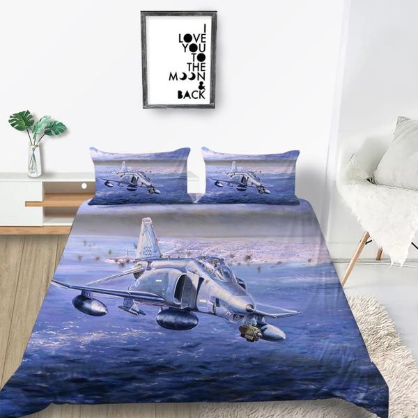 

airplane bedding set sea fashionable fresh 3d duvet cover double  king twin full single unique design bed set