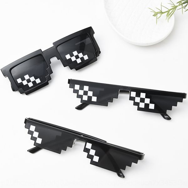 

new mosaic two-dimensional sun my world personalized glasses sunglasses pixel sunglasses