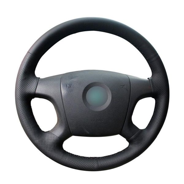 

hand stitched leather steering wheel cover for old skoda octavia 05-09 fabia 05