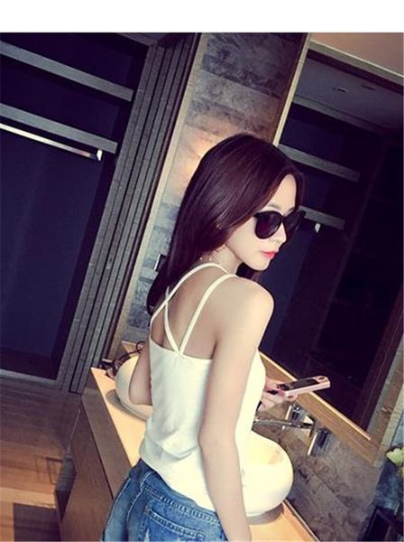 

women's modal plus fat plus size slim loose cross camisole 200 vest shirt jin fat mm base shirt, Camo