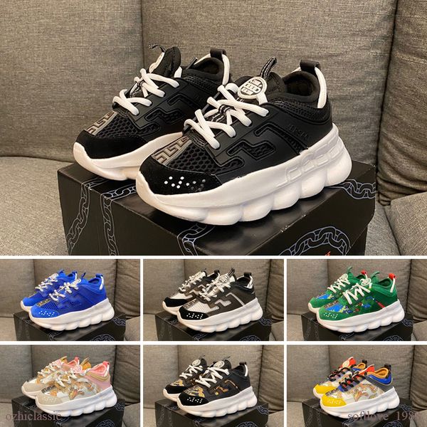 

versace chain reaction cross chainer 2020 новые кроссовки для мужчин женщин повседневной обуви 1,0 печати fluo barocco snake классических то, Black