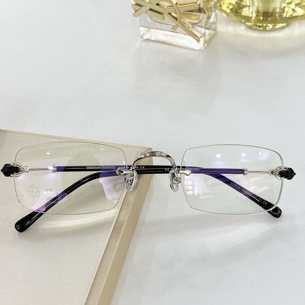 

2020 retro-vintage chr 31528 rectangular rimless sunglasses uv400 unisex56-20-148 colorful ocean blue lens fullset case superior quality