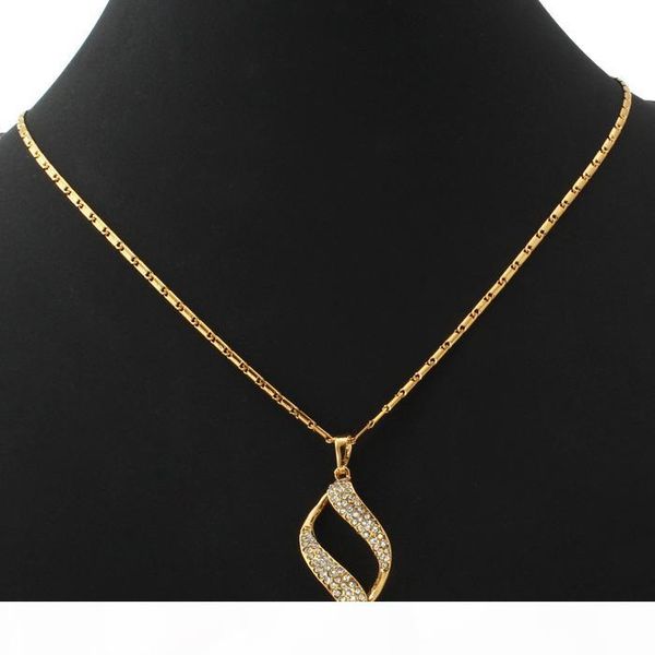 

ювелирные изделия урожай scroll ясный австрийский горный хрусталь кулон серьги choker neckace 18k позолоченный комплект способа для женщин y, Black