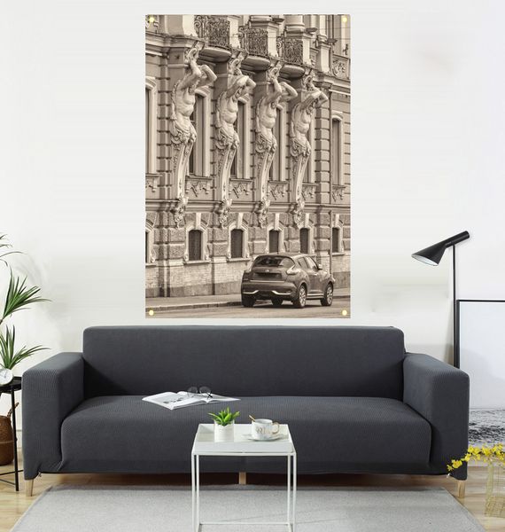 

european style, hanging painting, sofa background 600d4 buckle 100 * 150cm