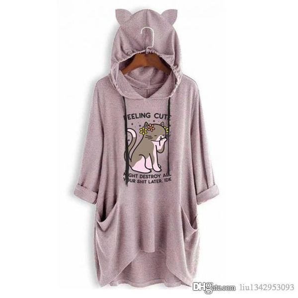 

new fashion selling hoodie men women sport loose animal picture sweatshirt cute ears champion hoodie designer sweatshirt, Black