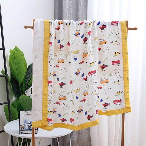 

muslin cotton 4-layer gauze infant blanket bath towel gauze blanket bamboo cotton bath towel 110*120 bamboo fiber children's quilt