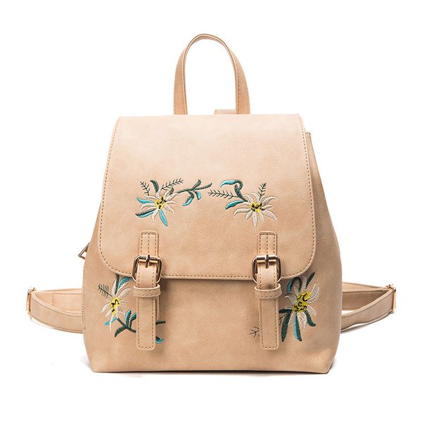 

japanese style style pu leather women's new embroidery bag selling bags