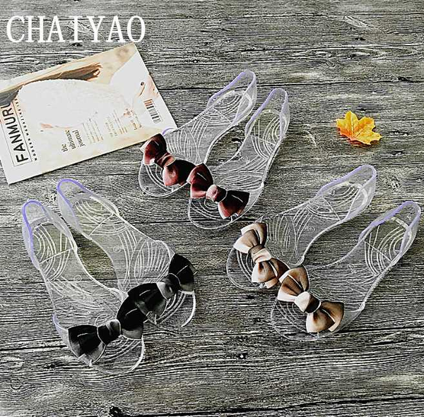 

beach women's sandals 2020 summer butterfly prints pvc folder toe soft female sandals fashion light slip-on flatform women shoes, Black