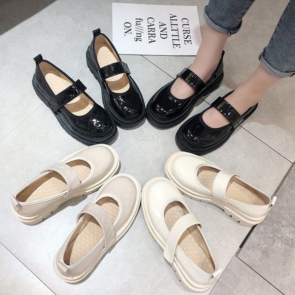 

fashion womens shoes 2020 med beige heeled sandals wedge strappy heels cross-shoes mary jane all-match round toe luxury, Black