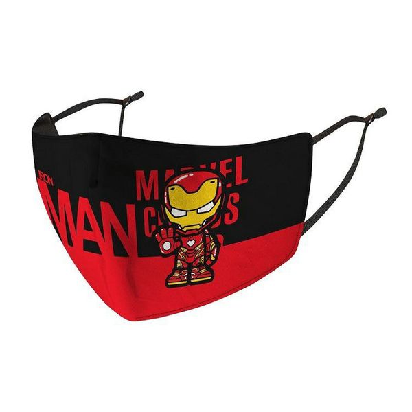 

cold new kids child mask face captain motorcycle bandanas spiderman shield superhero protection mask designer riding mask face yxzps, Black