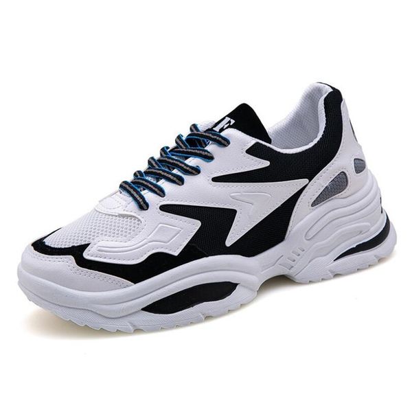 

new men's sneakers fashion mesh patchwork lightweight and comfortable non-slip wear-resistant breathable casual couple shoes men, Black