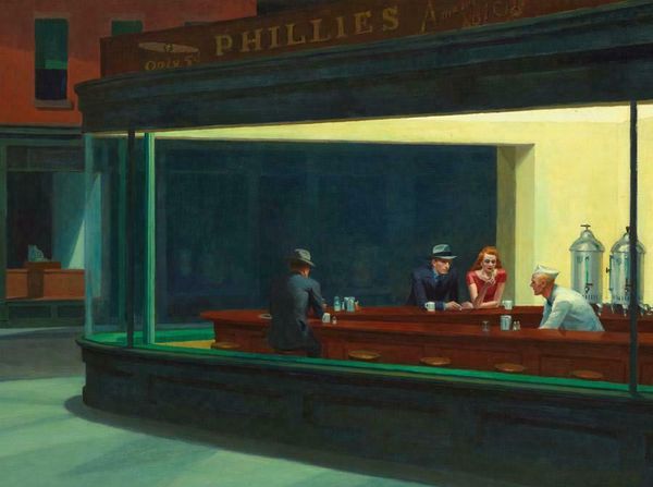 

edward hopper nighthawks home decor расписанную hd печати картина маслом на холсте wall art canvas картинки 200802
