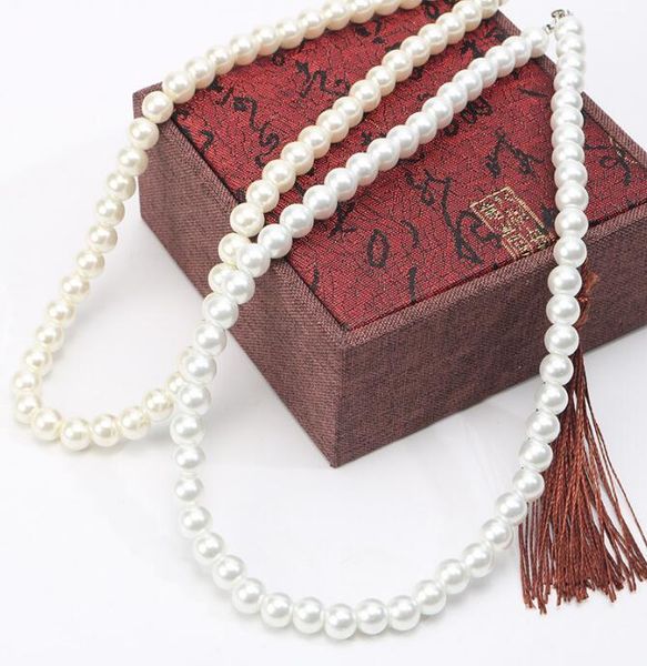 Свадьба Круглого Имитация Pearl Choker ожерелье Wedding Pearl себе ожерелье для невесты белого ювелирных аксессуаров Рождественского подарка