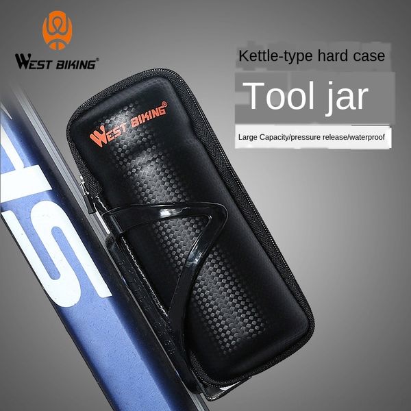

cpewf bicycle tool jar hard bicycle bicyclekettle bicyclecase kettle bag maintenance tool carbon pattern car repair portable storage box rid