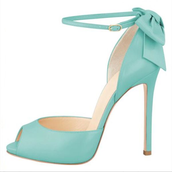 

shofoo обувь, красиво и модно леди сандалии, кожа, лук украшения, о 11cm высоких каблуках сандалии, женские сандалии, Black