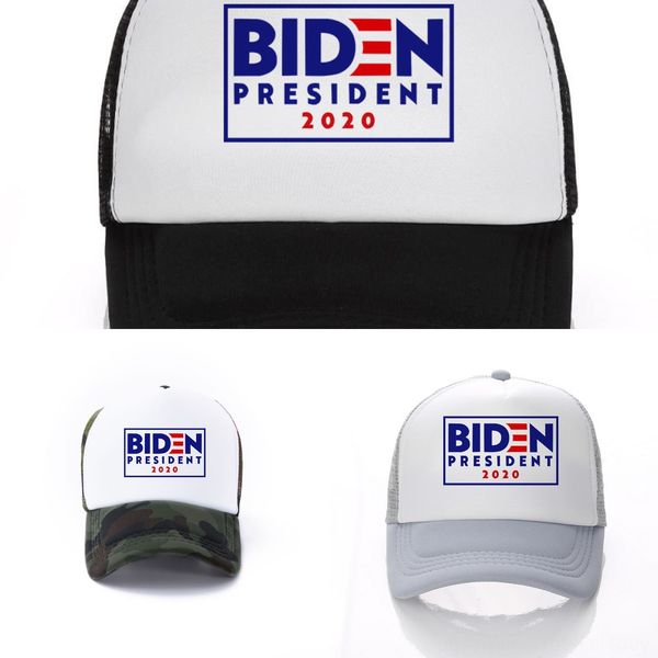 

qc7ja joe mesh baseball hat 2020 ameria us trucker election patchwork cap men women trucker hats adjustable biden outdoor president caps, Blue;gray