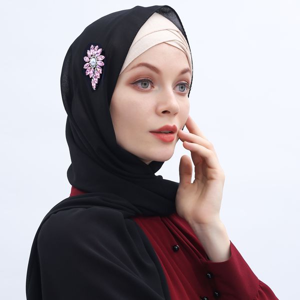 

diamonds abaya long hijab scarf chiffon muslim hijabs turban jilbab foulard femme musulman abayas for women headscarf turbantes