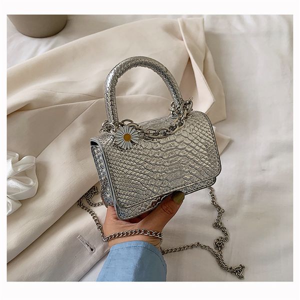 

new fashion mini alligator pattern handbags women designer pu leather chain crossbody bags sac a main femme ladies shoulder bag