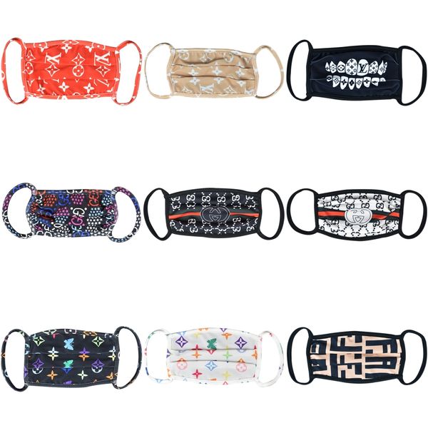 

in stock animal print men women cotton washable breathable dustproof masks anti smog pm2.5 protective masks one size#982, Blue;pink