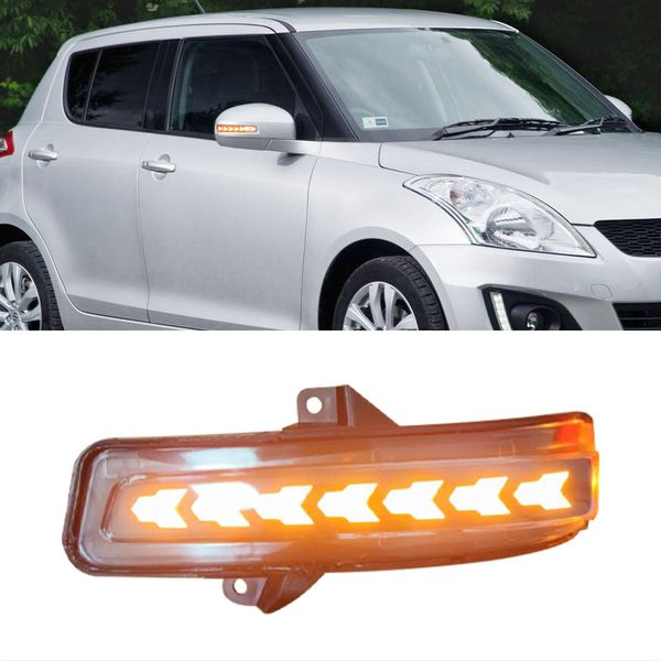 1Pair для Suzuki Swift 2014 2015 2016 2017 Dynamic LED поворотник Light Side Wing зеркало заднего вида Sequential Блинкер лампы