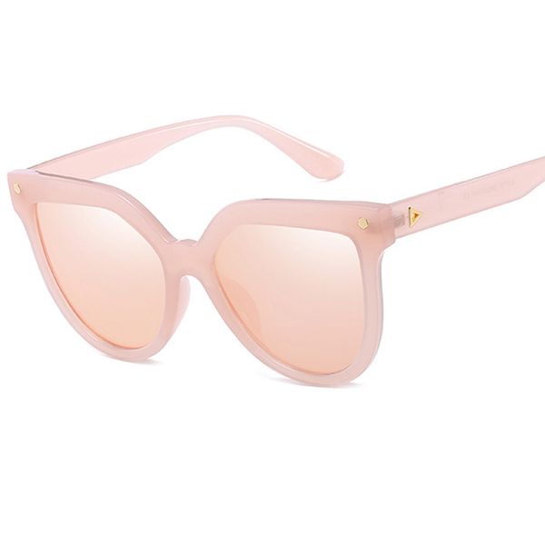 

2019 fashion women cat eye sunglasses brand designer vintage oversized sun glasses female eyewear uv400 y244, White;black