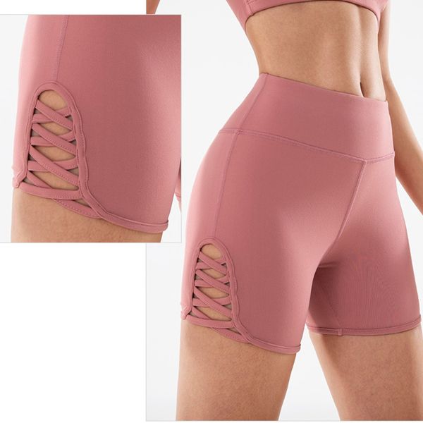 

brand running fitness shorts women gym short sport femme wear for woman high waist elastic leggings summer training blue, Black;blue