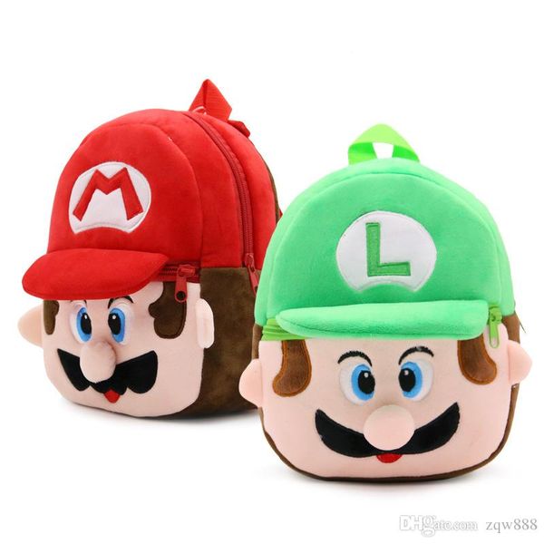 

wholeale 21*23.5cm cotton luigi my neighbor totoro mini school bag plush backpacks for baby gifts noma013