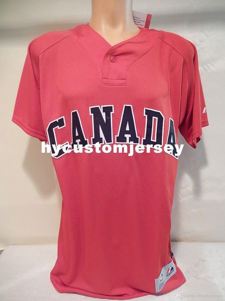 

custom team canada world blank baseball classic jersey team issued red mens stitched jerseys big and tall size xs-6xl for sale, Gray