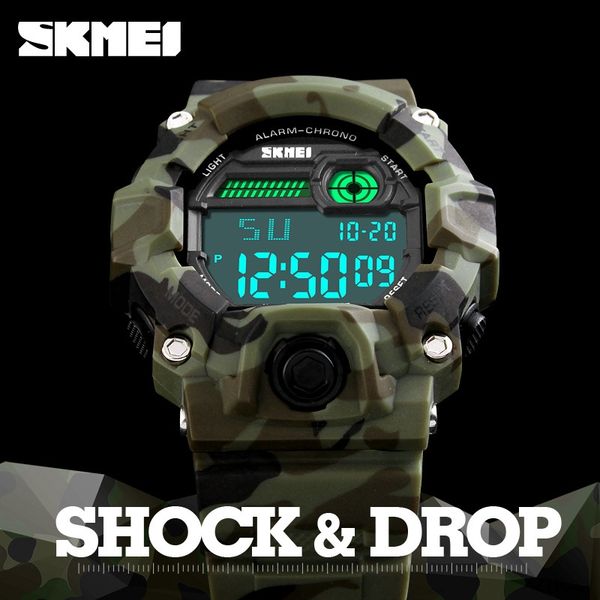 

tpt7e shimei men's outdoor sports waterproof personalized electronic fashion outdoor sports electronic watch multi-functional fashion m, Blue