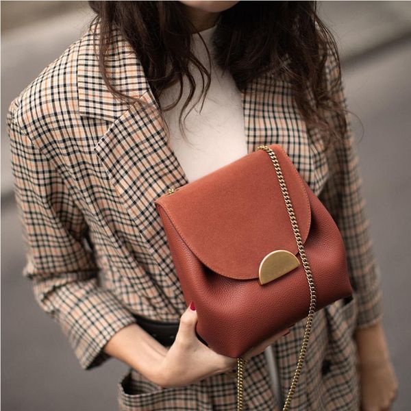 

designer- ins popular bucket bags chain elegant crossbody women leather shoulder bag small cross body handbags