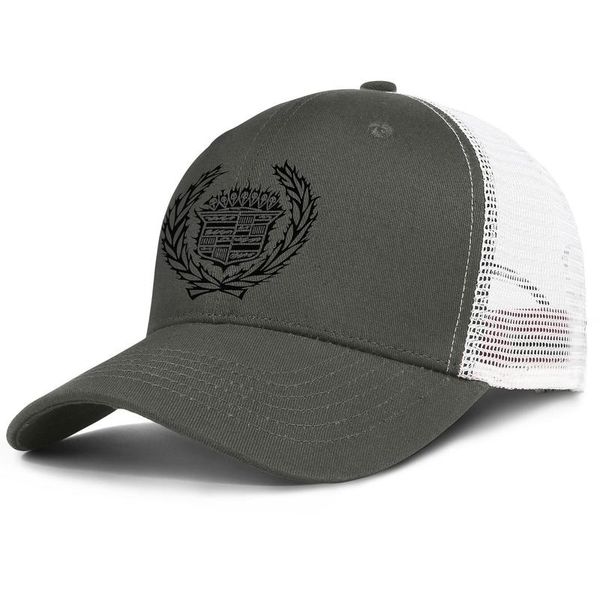 

cadillac black logo skull mens and womens adjustable trucker meshcap design cool team classic baseballhats kings service cadillacb gold, Blue;gray
