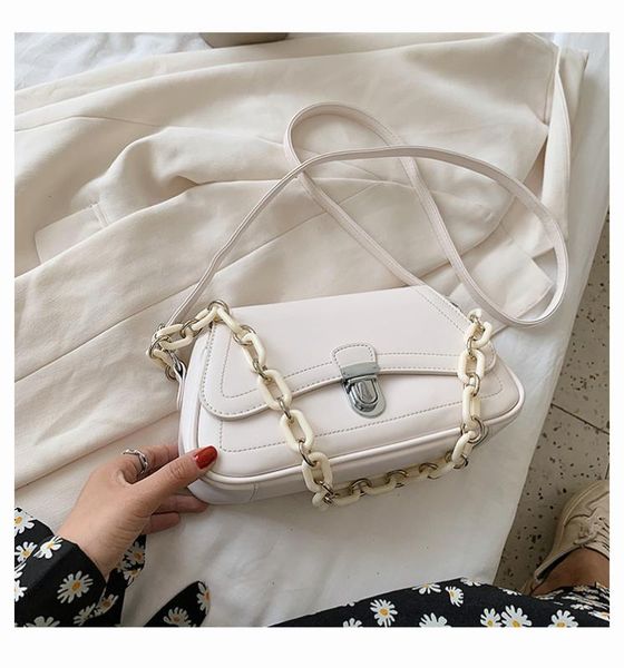 

fashion handbag with acrylic 2020 crossbody bags for women pu leather shoulder messenger bag for girl ladies phone purse bolsas