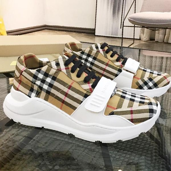 

fashion sneakers mens large size breathable herren sportschuhe vintage check cotton sneaker luxury mens shoes casual zapatos de hombre hot