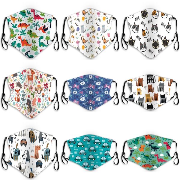 

new floral print mask with breather valve breathable mouth masks anti dust washable reusable face mask er without filtert2i5934#561