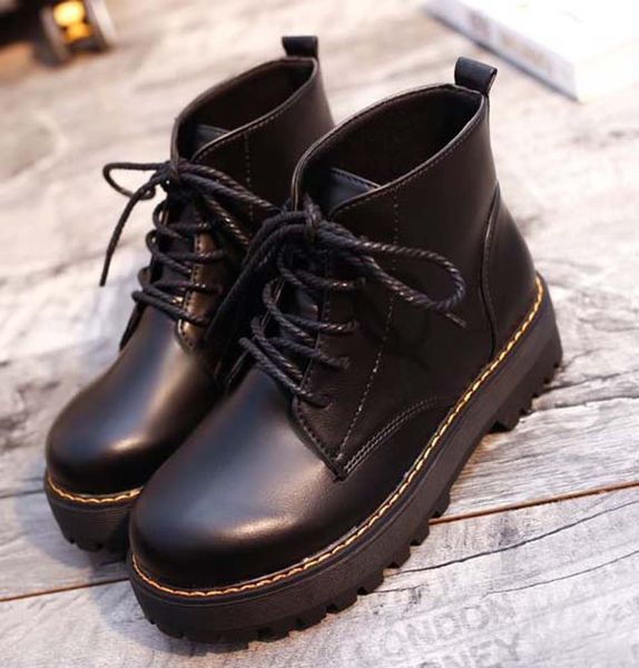 

fashion leather star women shoes woman leather short autumn winter ankle designer fashion brand women boots p200, Black