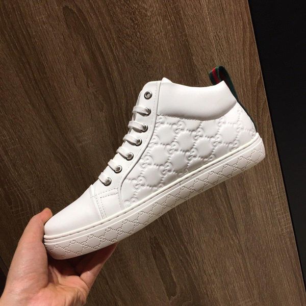 

fashion luxury mens casual shoes genuine leather lace-up men shoes quality mens sneakers fashion platforms big size for men 05, Black